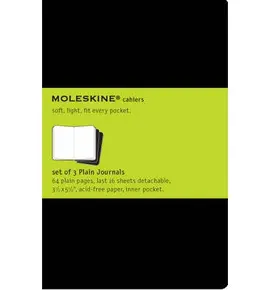 MOLESKINE PLAIN CAHIER JOURNAL POCKET BLACK (QP313VF)