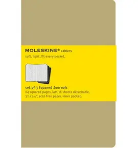 MOLESKINE SQUARED CAHIER JOURNAL POCKET KRAFT (QP412VF)