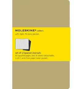 MOLESKINE SQUARED CAHIER JOURNAL LARGE KRAFT (QP417VF)