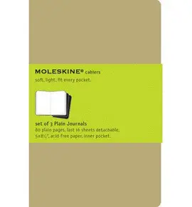 MOLESKINE PLAIN CAHIER JOURNAL LARGE KRAFT (QP418VF)