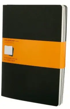 MOLESKINE RULED CAHIER JOURNAL XLARGE BLACK (QP321VF)