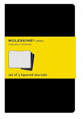 MOLESKINE SQUARED CAHIER JOURNAL XLARGE BLACK (QP322VF)