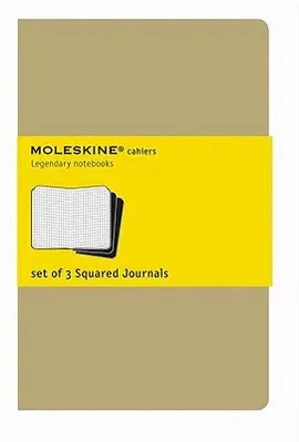 MOLESKINE SQUARED CAHIER JOURNAL XLARGE KRAFT (QP422VF)