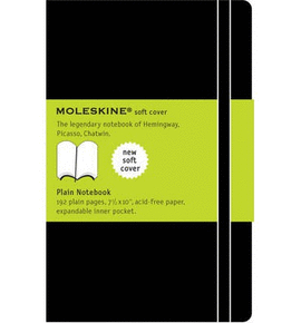 MOLESKINE PLAIN NOTEBOOK XLARGE SOFT BLACK