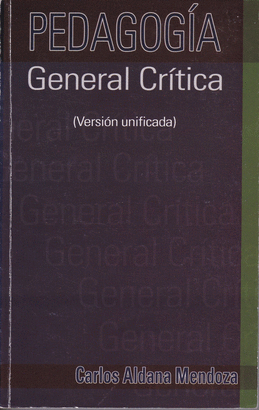 PEDAGOGIA GENERAL CRITICA
