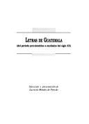 LETRAS DE GUATEMALA. DEL PERÍODO PRECOLOMBINO A MEDIADOS DEL S. XX