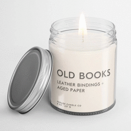 OLD BOOKS PREMIUM SOY CANDLE