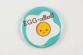 EGG-CELLENT FRIED EGG MAGNET ENAMEL PIN