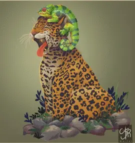 SONRIE JAGUAR Y CAMALEON