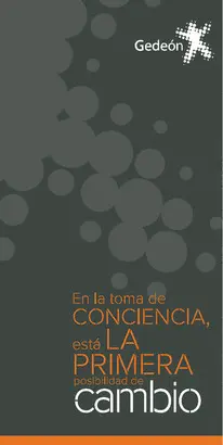EN LA TOMA DE CONCIENCIA, ESTÁ LA PRIMERA POSIBILIDAD DE CAMBIO
