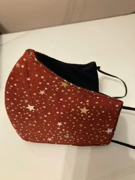 MASCARILLA ESTRELLAS DORADAS