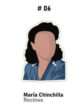 STICKER 06 MARÍA CHINCHILLA RECINOS