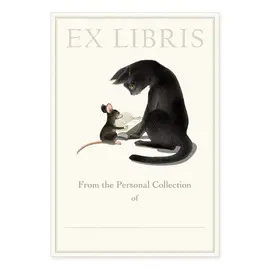 BOOK CLUB SET OF 5 LARGE BOOKPLATES