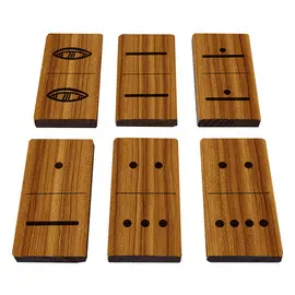 KANUK  DOMINÓ DE NÚMEROS MAYAS - MADERA