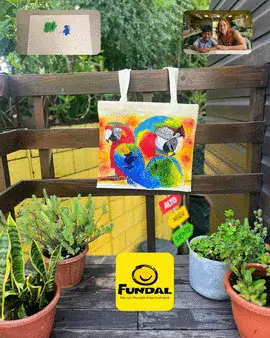 2. SINTIENDO A TODO COLOR (BOLSA DE GUACAMAYAS) FUNDAL TRAZOS DE LUZ