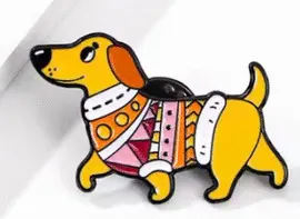 9. Perrito Salchicha con Sueter - Pines Dazzle