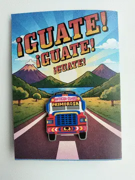 Magneto Bus de Guatemala - Viva Histórico (Diseños Variados)