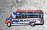Magneto Bus Largo Busito Orellana o la Esperanza de Guatemala - Viva Histórico (Diseños Variados)