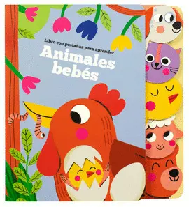 LIBRO INFANTIL CON PESTAÑAS APRENDE DE: ANIMLAES BEBÉS