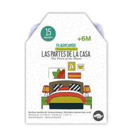 FLASH CARDS. PARTES DE LA CASA. 15 TARJETAS