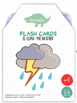 FLASH CARDS. EL CLIMA. 16 TARJETAS