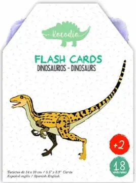 Flash Cards. Dinosaurios. 18 Tarjetas.