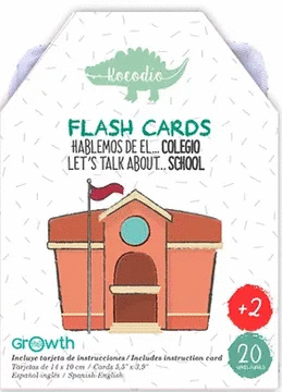 FLASH CARDS. HABLEMOS DE EL COLEGIO. 19 TARJETAS