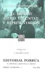 EL MUNDO COMO VOLUNTAD Y REPRESENTACION