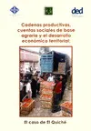CADENAS PRODUCTIVAS, CUENTAS SOCIALES DE BASE AGRARIA Y EL DESARROLLO ECONÓMICO TERRITORIAL