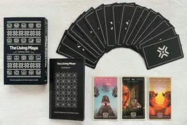 The Living Maya Destiny Cards (Libro Bilingüe con Tarjetas)