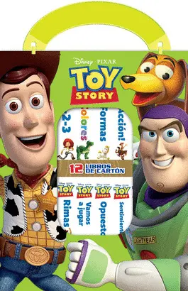 Disney Pixar: Toy Story - mi Primera Biblioteca - 12 Libros de Carton - Pi Kids