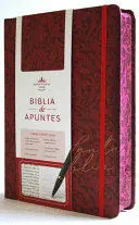 Biblia de Apuntes Rvr 1960 Tapa Dura, Vino Tinto (Edición Cantos Pintados) / Spanish Journalling Bible Rvr 1960 Hardcover Burgundy