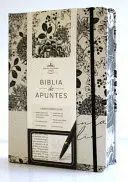 BIBLIA DE APUNTES RVR 1960 TAPA DURA, BLANCO Y NEGRO CON FLORES (EDICIÓN CANTOS PINTADOS) / SPANISH JOURNALLING BIBLE RVR 1960 HC BLACK AND WHITE WITH FLOWERS