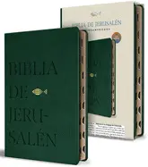 Biblia Católica Biblia de Jerusalén Latinoamericana, Simil Piel Verde con Índice