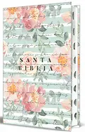 Biblia Reina Valera 1960 Letra Grande, Tamaño Manual con Índice, Tapa Dura Rosas Rosadas