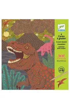 Tarjetas para Raspar Reino de los Dinosaurios (Dj09726) Djeco