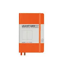 Leuchtturm Orange Pocket Plain Notebook
