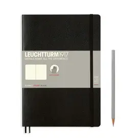 Notebook Composition (B5) Plain, Softcover, 121 Numbered Pages, Black