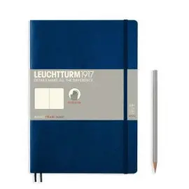 Notebook Composition (B5) Plain, Softcover, 121 Numbered Pages, Navy