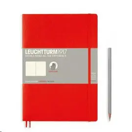 Notebook Composition (B5) Dotted, Softcover, 121 Numbered Pages, Red
