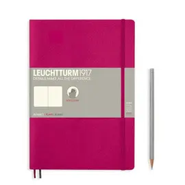 Notebook Composition (B5) Plain, Softcover, 121 Numbered Pages, Berry
