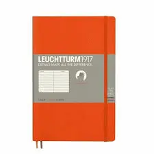 Leuchtturm Orange Softcover Ruled Notebook