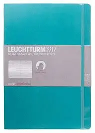 Notebook Paperback (B6+) Ruled, Softcover, 123 Numbered Pages, Emerald