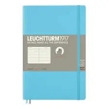 Leuchtturm Ice Blue Softcover Ruled Notebook