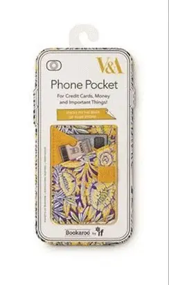 V&A Bookaroo Phone Pocket Morris Tulip & Willow - Porta Tarjetas