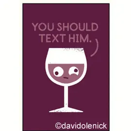 You Should Text Him Magnet