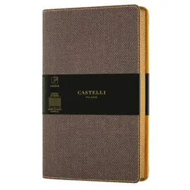 Castelli Notebook Mid Squ Harris Brown