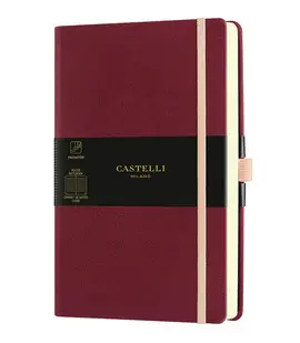 Castelli Notebook Mid Rul Aqua Cherry