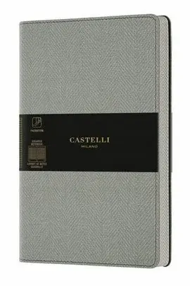 Castelli Notebook Mid Squ Harris Grey