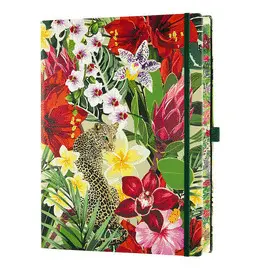 Castelli Notebook Lrg Pla Eden Leopard